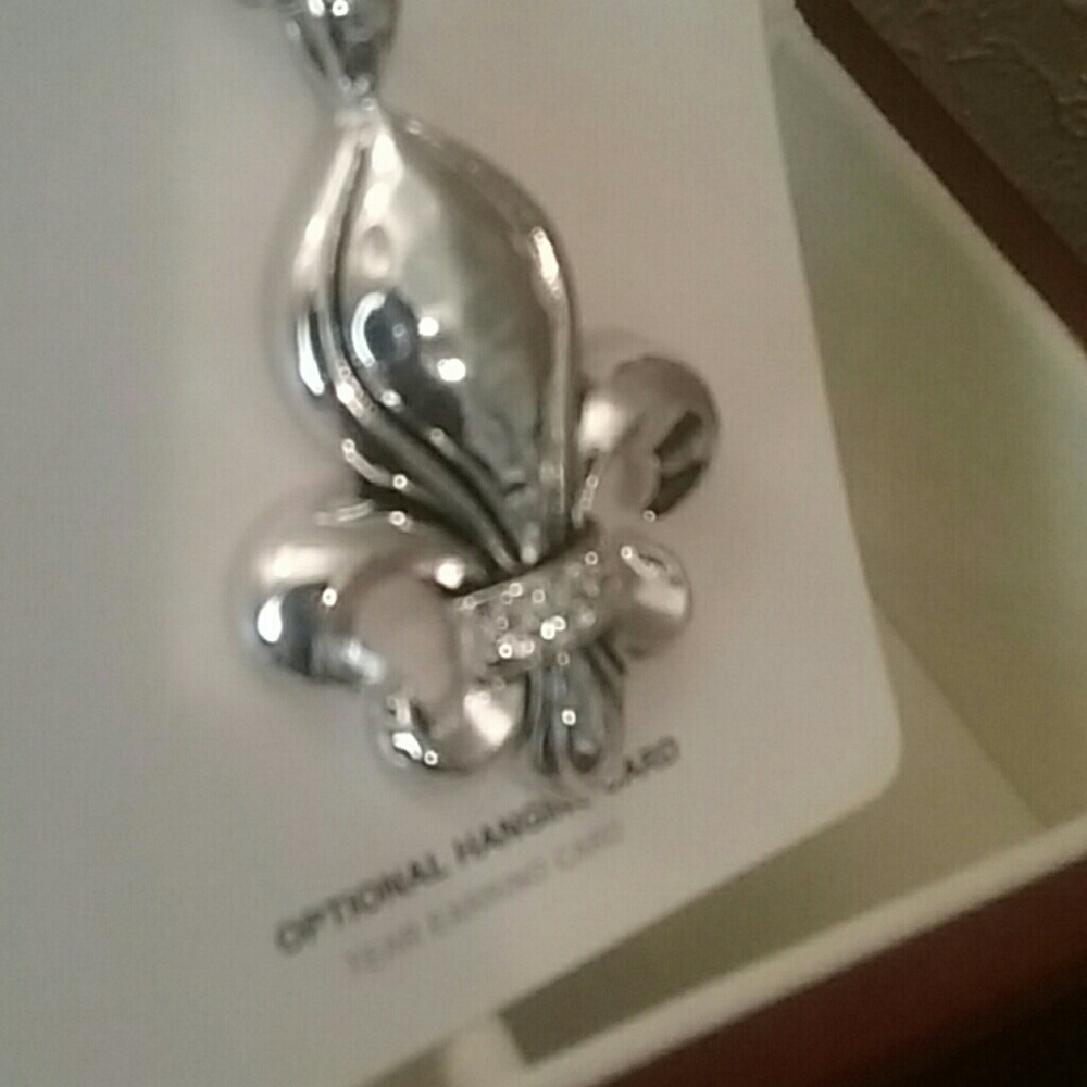 Fleur de lis Necklace and Earring Set